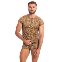 Halcyonique - Tshirt -LHOMME INVISIBLE Soldes halcyonique tshirt dentelle or homme 8