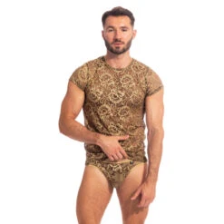 Halcyonique - Tshirt -LHOMME INVISIBLE Soldes halcyonique tshirt dentelle or homme 9