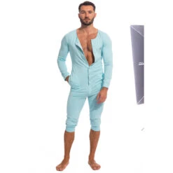 Hypnos Ice Blue - Onesie Combinaison Longue -LHOMME INVISIBLE Soldes hypnos ice blue combinaison longue hommes 1