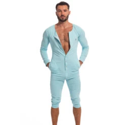 Hypnos Ice Blue - Onesie Combinaison Longue -LHOMME INVISIBLE Soldes hypnos ice blue combinaison longue hommes 2