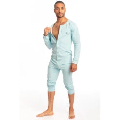 Hypnos Ice Blue - Onesie Combinaison Longue -LHOMME INVISIBLE Soldes hypnos ice blue combinaison longue hommes 7