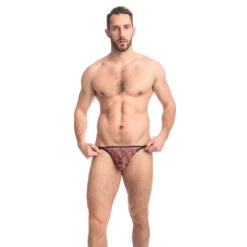 Jamawar - String Striptease -LHOMME INVISIBLE Soldes jamawar string striptease homme imprime 5