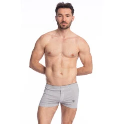 Devant -LHOMME INVISIBLE Soldes louspo calecon homme jersey gris chine 1