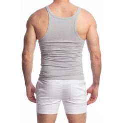 Louspo - Débardeur Gris Chiné -LHOMME INVISIBLE Soldes louspo debardeur homme gris chine 6