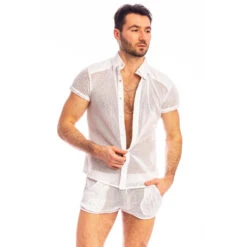 Madrague - Chemise Slim Blanc 11 Madrague - Chemise Slim Blanc -LHOMME INVISIBLE Soldes madrague chemise slim blanc 4