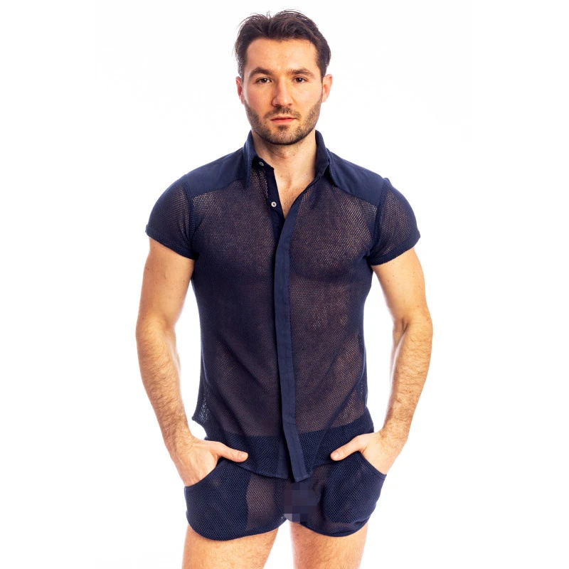 Madrague - Chemise Slim Marine 4 Madrague - Chemise Slim Marine – Image 2