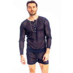 Madrague - Col Tunisien Marine -LHOMME INVISIBLE Soldes madrague col tunisien marine 5