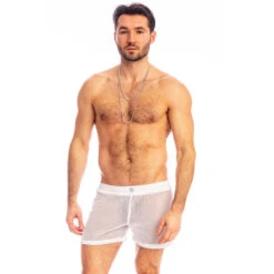 Madrague - Short Lounge Blanc -LHOMME INVISIBLE Soldes madrague short lounge blanc 4