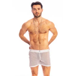 Madrague - Short Lounge Blanc -LHOMME INVISIBLE Soldes madrague short lounge blanc 5
