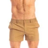 Miami - Beige -LHOMME INVISIBLE Soldes miami short homme beige