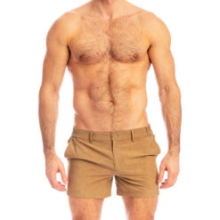 Miami - Beige -LHOMME INVISIBLE Soldes miami short homme beige 2