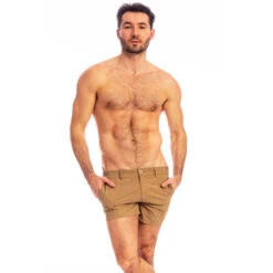 Miami - Beige -LHOMME INVISIBLE Soldes miami short homme beige 3