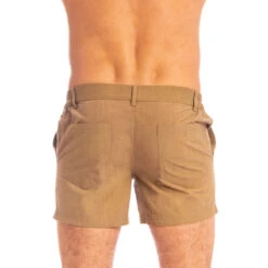 Miami - Beige -LHOMME INVISIBLE Soldes miami short homme beige 4