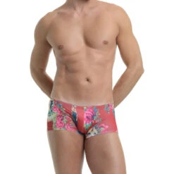 Devant -LHOMME INVISIBLE Soldes miniboxer homme matryoshka rouge 1