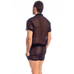 Night Player Combishort Noir -LHOMME INVISIBLE Soldes night player combishort noir 4