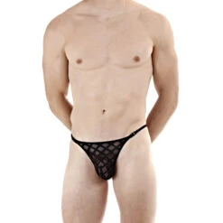 Nightcall Striptease String Noir -LHOMME INVISIBLE Soldes nightcall striptease string noir 2