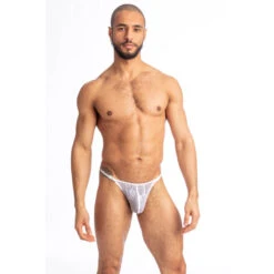 Picasso Blanc - String Striptease -LHOMME INVISIBLE Soldes picasso blanc string striptease homme 3