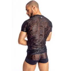 Picasso Noir - T Shirt Col V -LHOMME INVISIBLE Soldes picasso noir t shirt col v homme 4