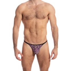 Purple Rain - String Striptease -LHOMME INVISIBLE Soldes purple rain string striptease homme 3