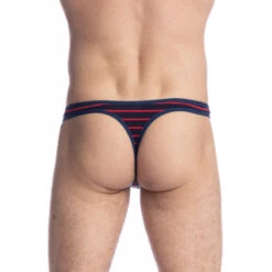 Querelle De Brest - String Bikini -LHOMME INVISIBLE Soldes querelle de brest string bikini raye rouge homme 2