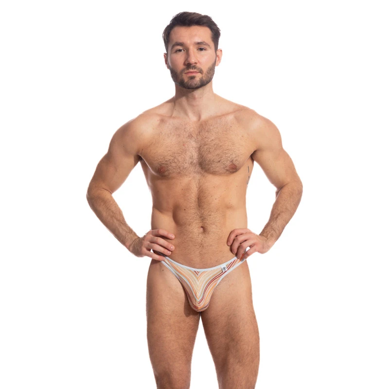 Rayures Orange - String Bikini 8 Rayures Orange - String Bikini – Image 6