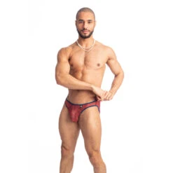 Red Dahlia - Mini Slip -LHOMME INVISIBLE Soldes red dahlia mini slip hommes 3