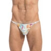Pattaya - String De Bain Striptease 1 Pattaya - String De Bain Striptease -LHOMME INVISIBLE Soldes string floral multicolore striptease de bain homme