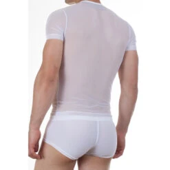 PA2 T-Shirt Transparent Blanc 14 PA2 T-Shirt Transparent Blanc -LHOMME INVISIBLE Soldes t shirt homme transparent blanc 5