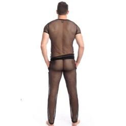 Voile Envoutant - Pantalon -LHOMME INVISIBLE Soldes voile envoutant pantalon transparent resille homme 5
