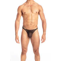 Voile Envoutant - String Striptease 17 Voile Envoutant - String Striptease -LHOMME INVISIBLE Soldes voile envoutant string homme transparent 7